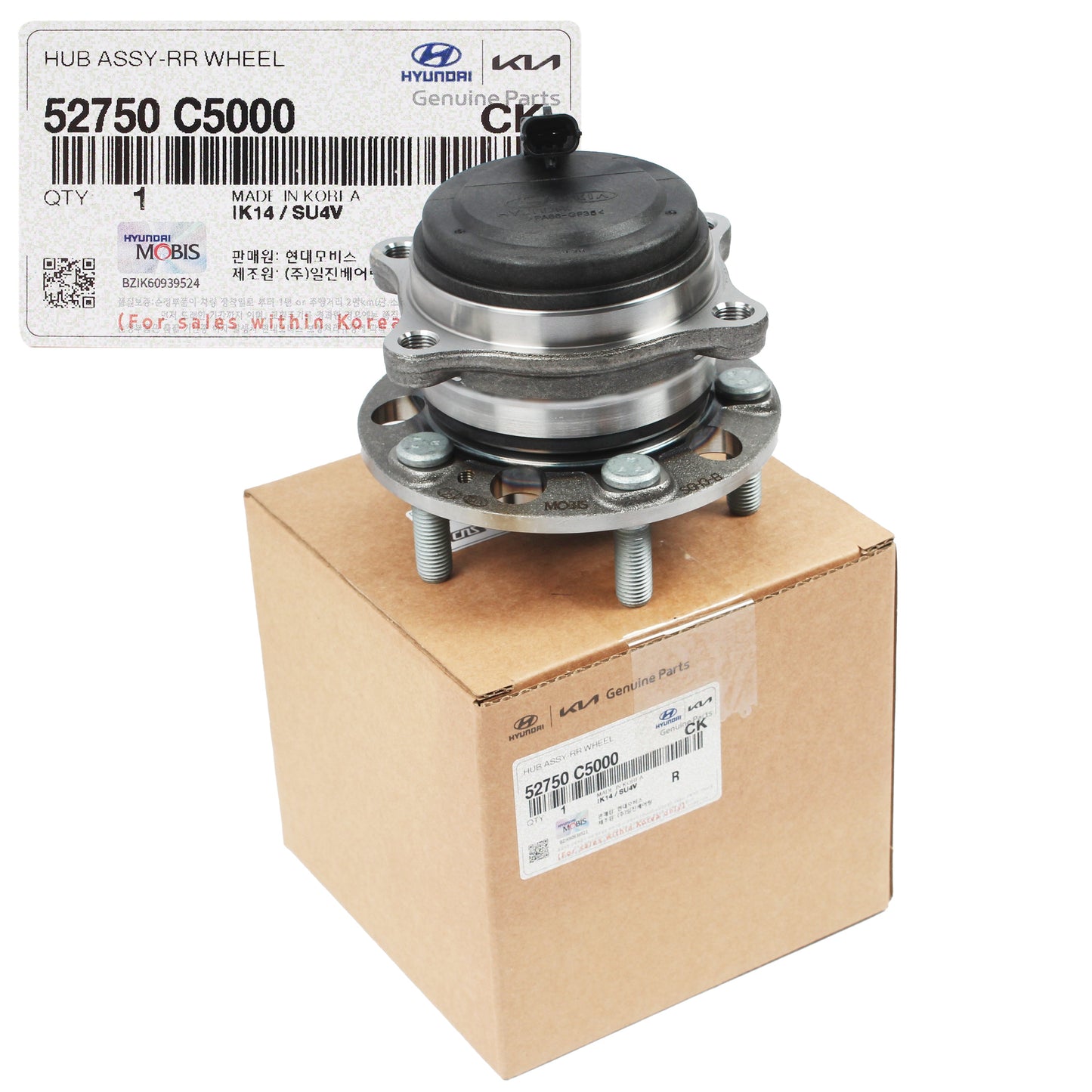GENUINE 2016-2020 Kia Sorento FWD for REAR Wheel Hubs & Bearings 52750C5000
