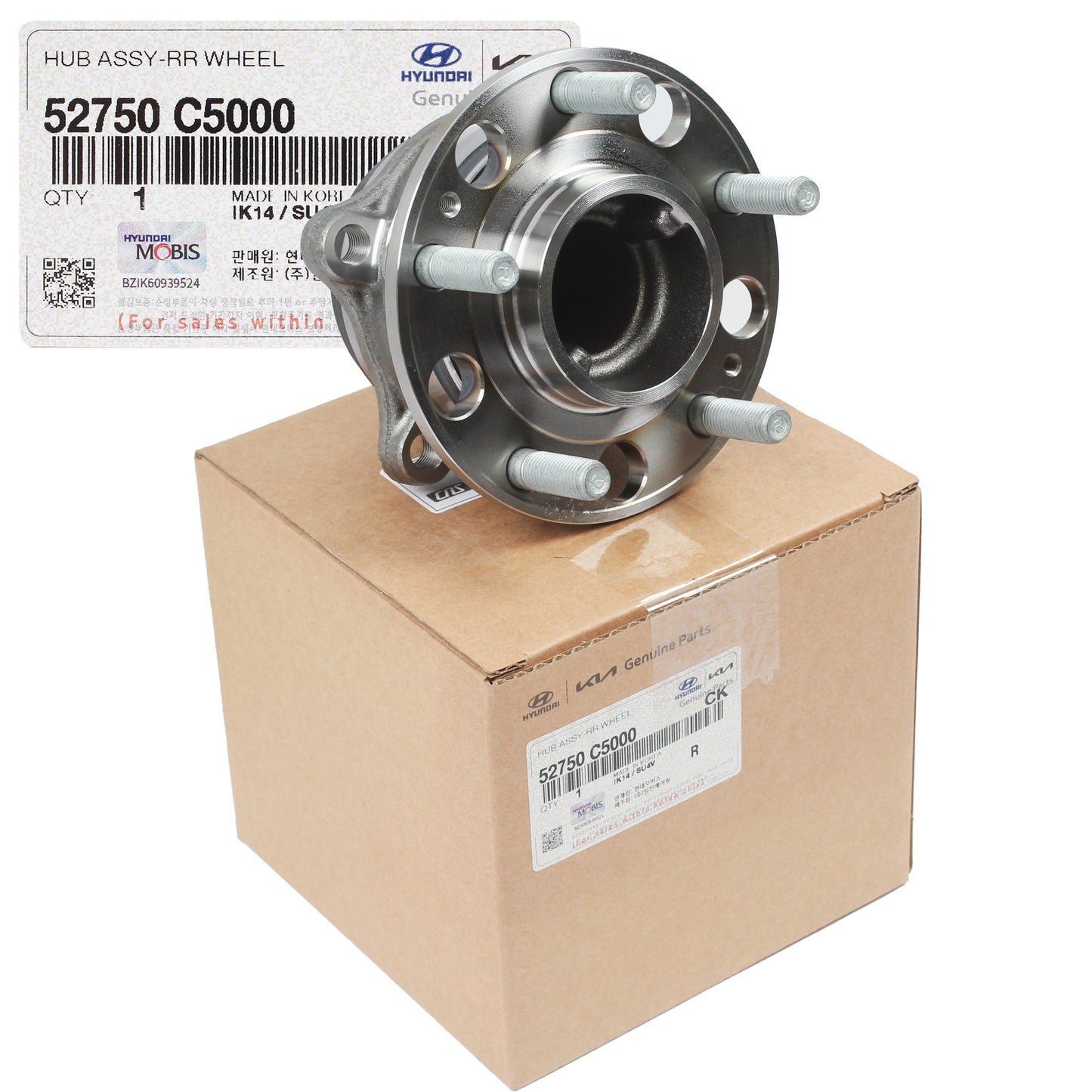 GENUINE 2016-2020 Kia Sorento FWD for REAR Wheel Hubs & Bearings 52750C5000