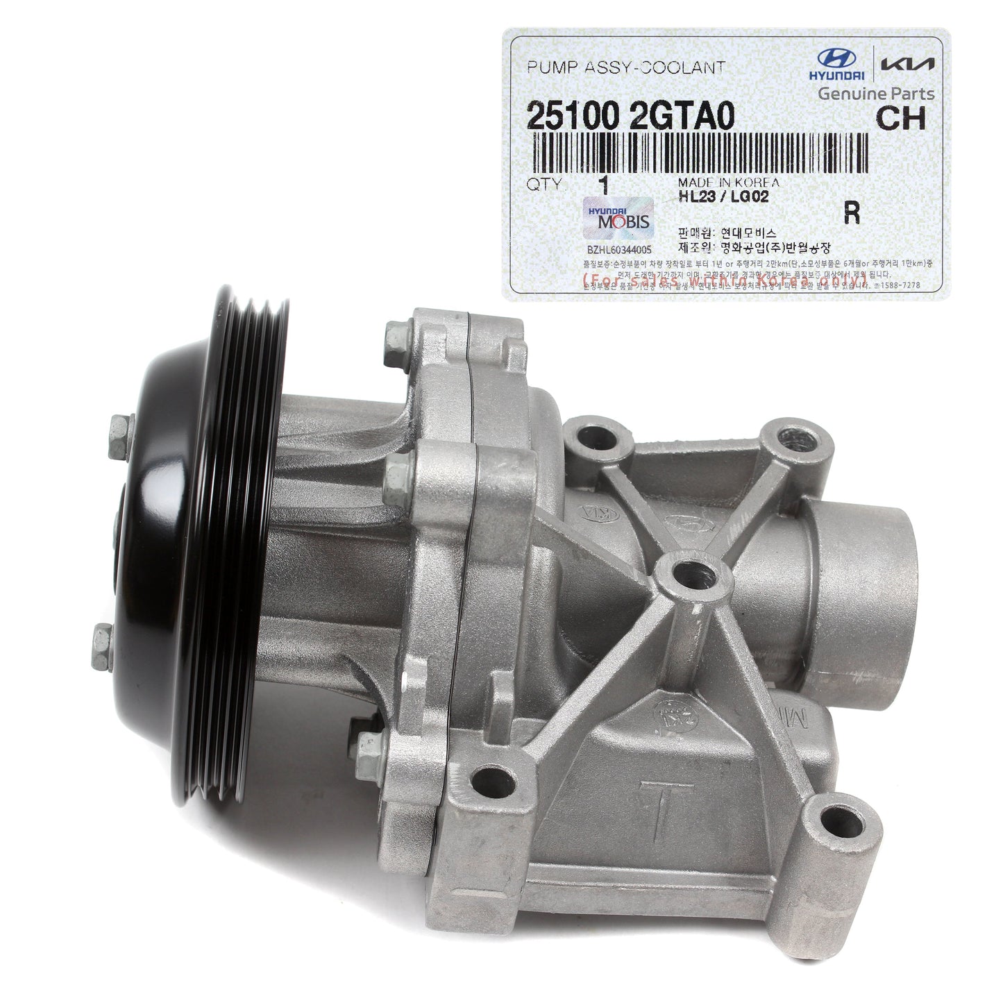 GENUINE Water Pump for 2015-2020 Santa Fe Sonata Optima Sorento 2.0 2.4 251002GTA0