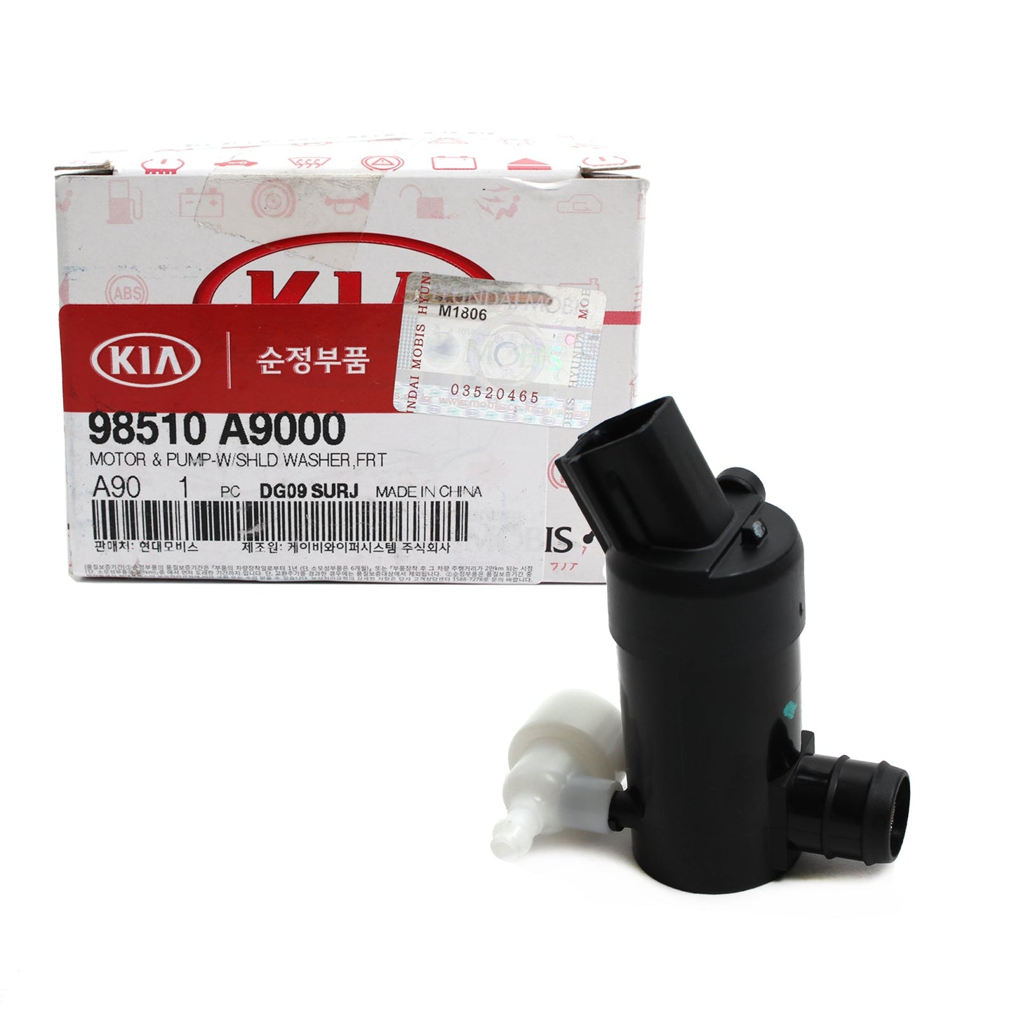 OEM Windshield Washer Pump & Grommet for 16-21 Kia Sedona Sorento 98510A9000