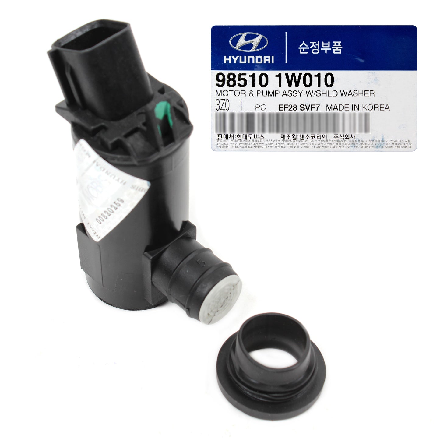 GENUINE WINDSHIELD WASHER PUMP & GROMMET for 12-18 HYUNDAI KIA OEM 985101W010