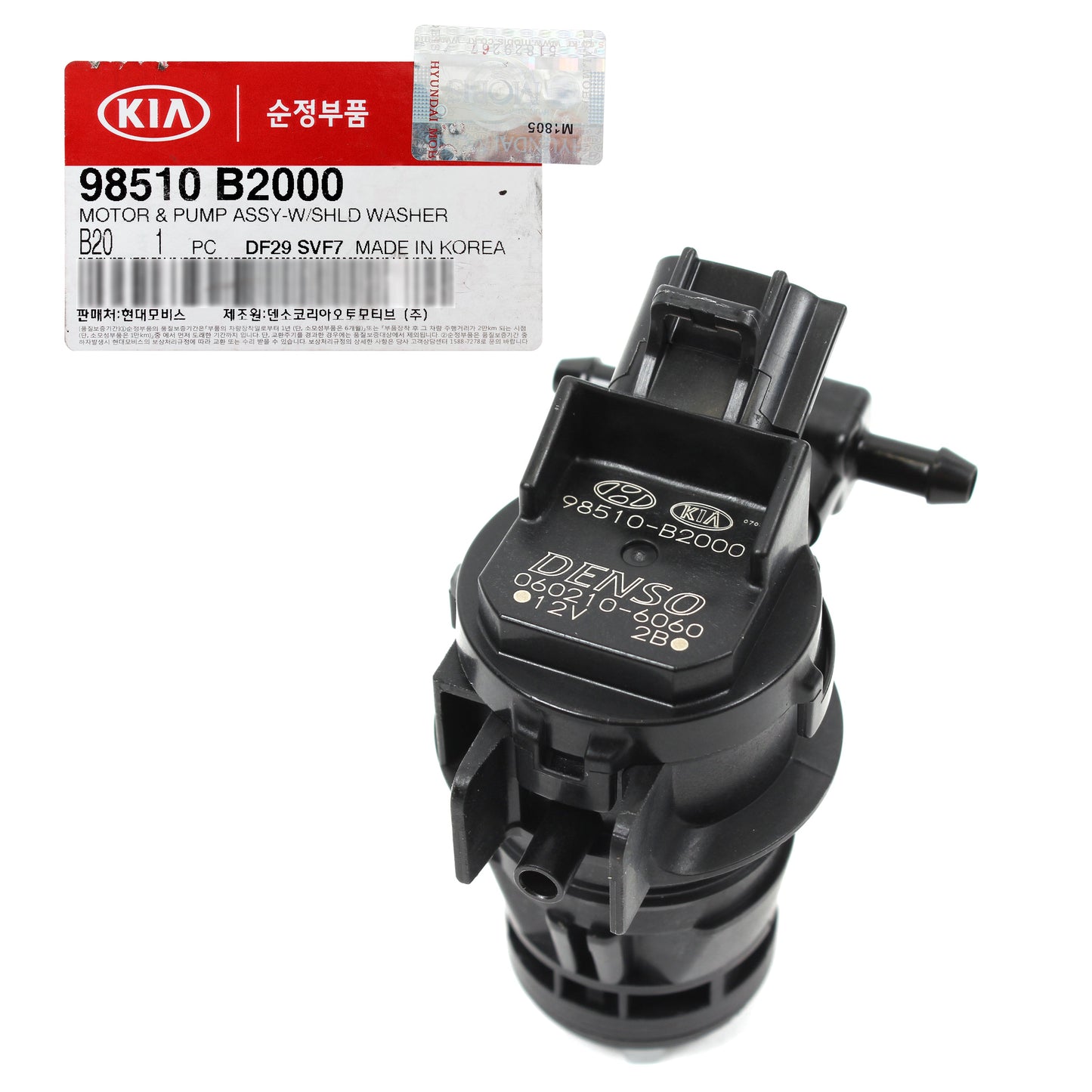 GENUINE Windshield Washer Motor Pump for 2014-2018 KIA SOUL OEM 98510B2000