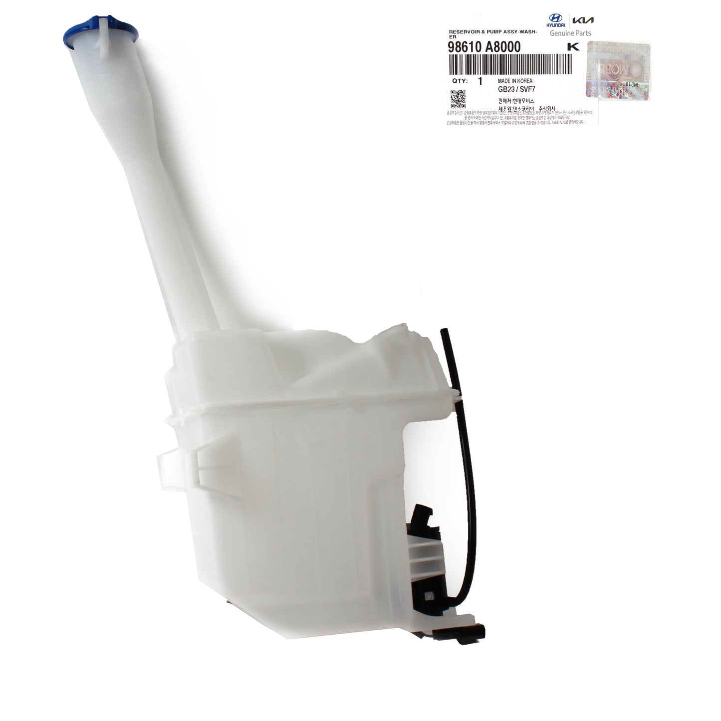 GENUINE Windshield Washer Reservoir Tank w/ Pump for 16-20 Kia Optima 98610A8000