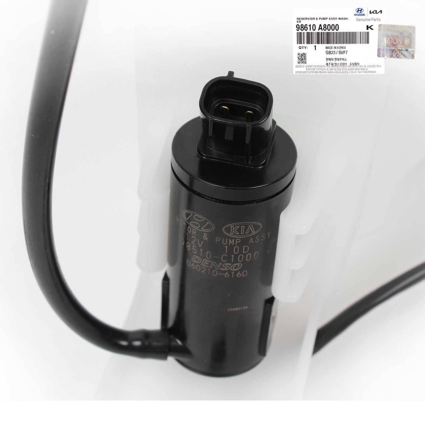 GENUINE Windshield Washer Reservoir Tank w/ Pump for 16-20 Kia Optima 98610A8000