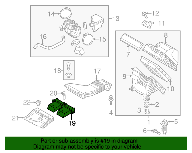 GENUINE Air Intake Duct Hose Adapter for 2016-2020 Kia Sorento 28212C5100