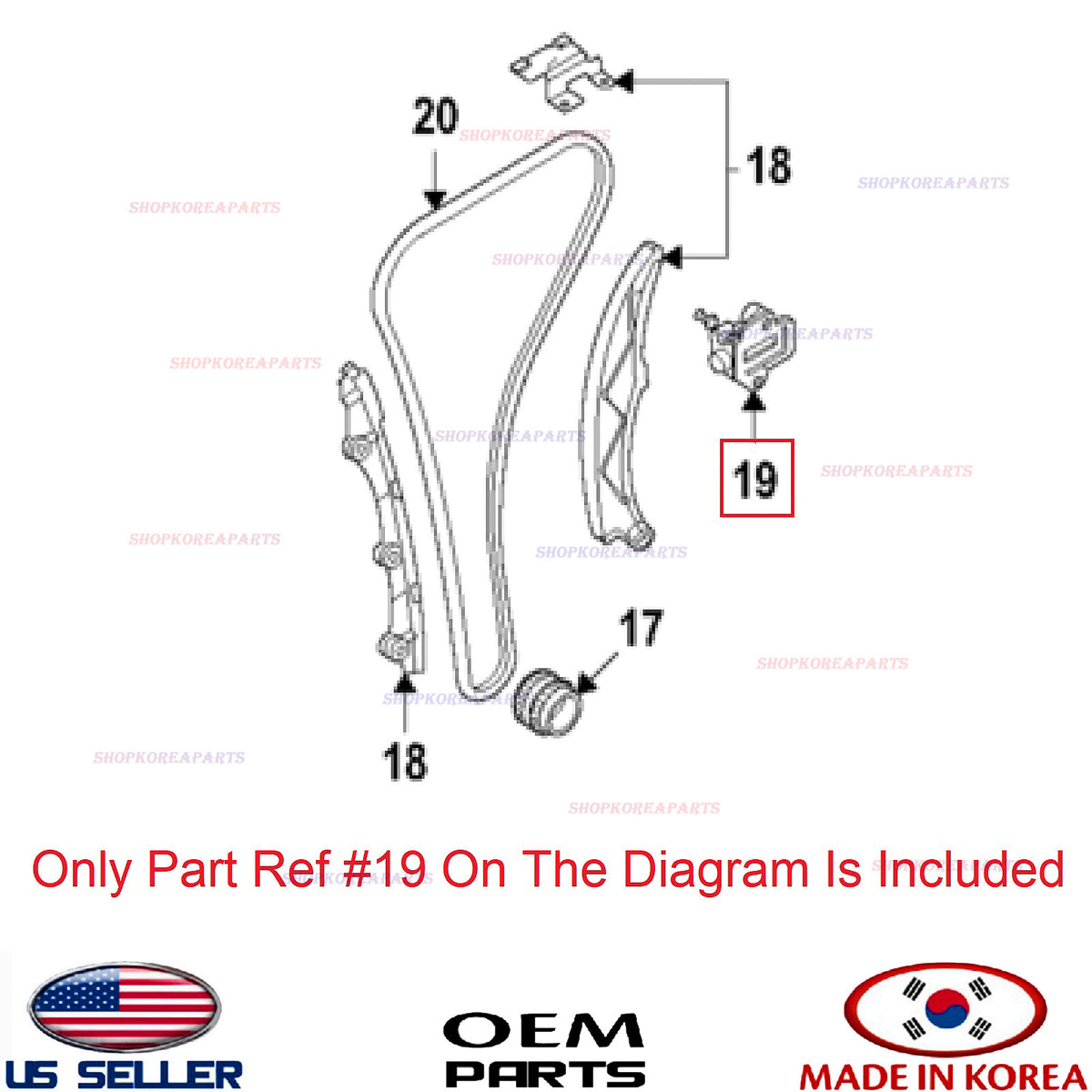 GENUINE Engine Camshaft Timing Chain Tensioner ⭐ Hyundai 2.0L *See compatibility