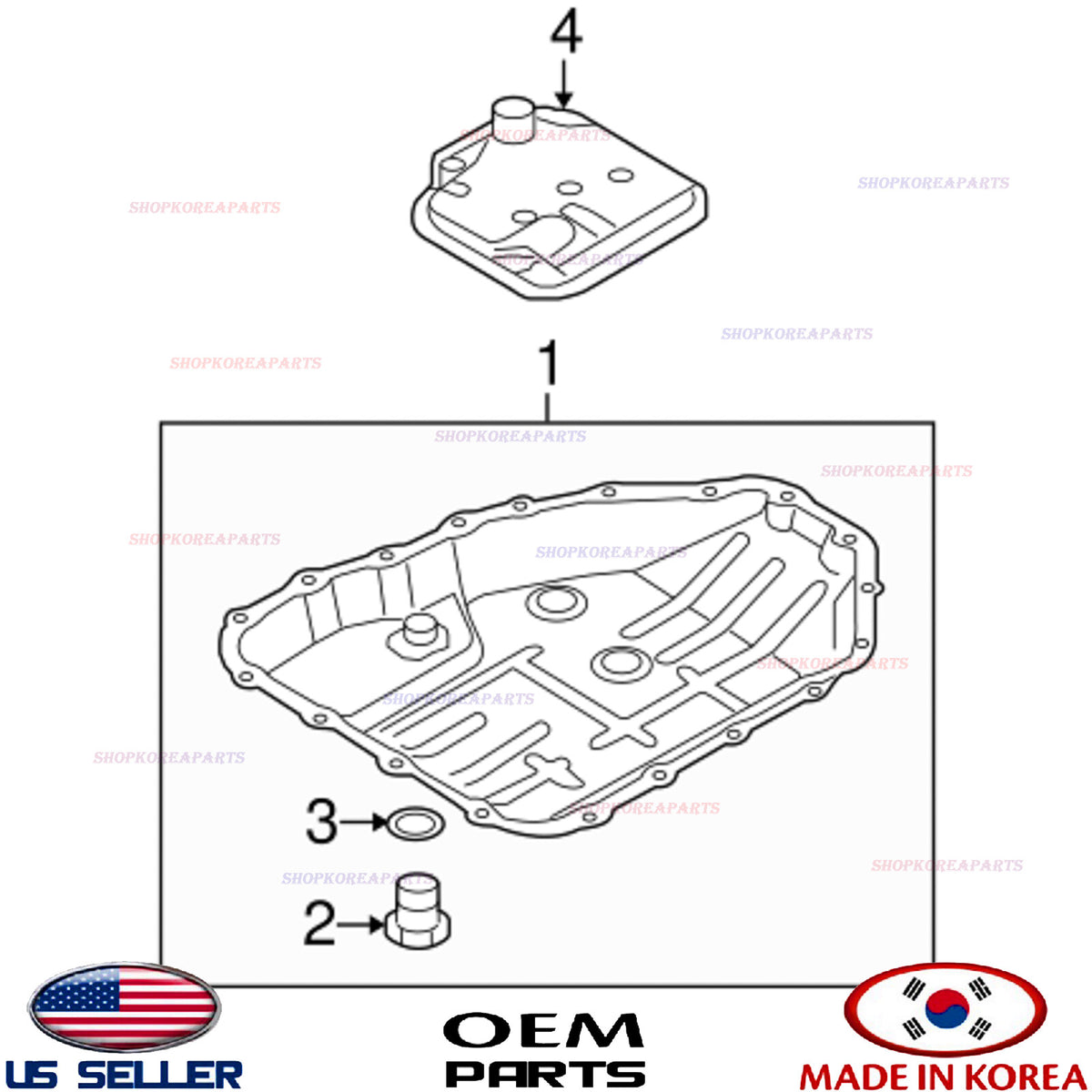 GENUINE OEM Auto Transmission Oil Filter HYUNDAI KIA *See compatibility