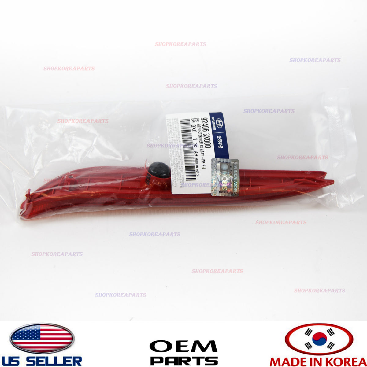 GENUINE OEM Bumper Reflector Rear RIGHT Passenger Side 2011-2013 Hyundai Elantra