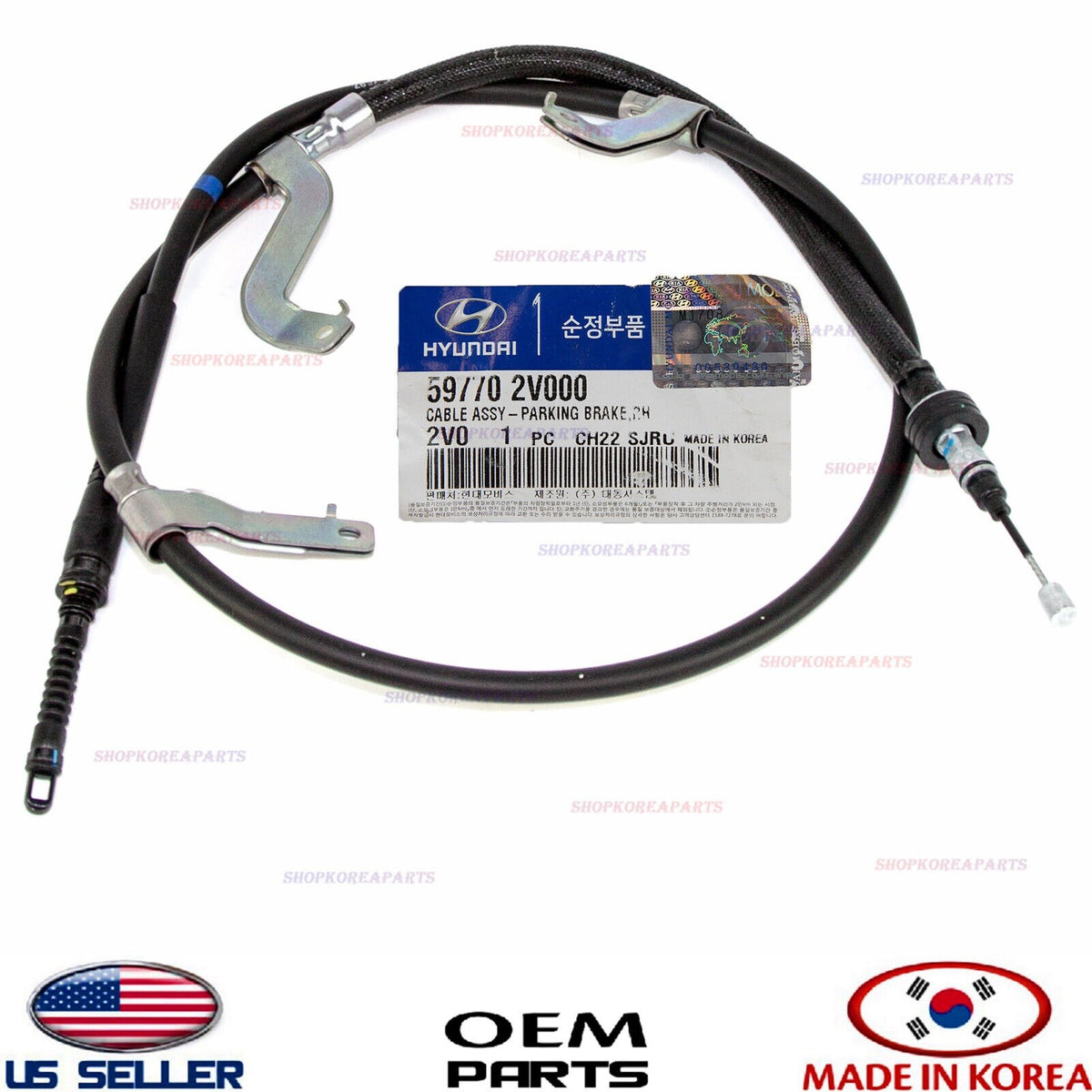 GENUINE OEM Parking Brake Cable RIGHT Passenger Side 2012-2017 Hyundai Veloster