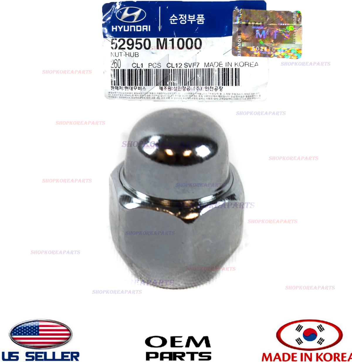 WHEEL LUG NUT 1pcs 【GENUINE】 VARIOUS HYUNDAI KIA 52950M1000 See compatible