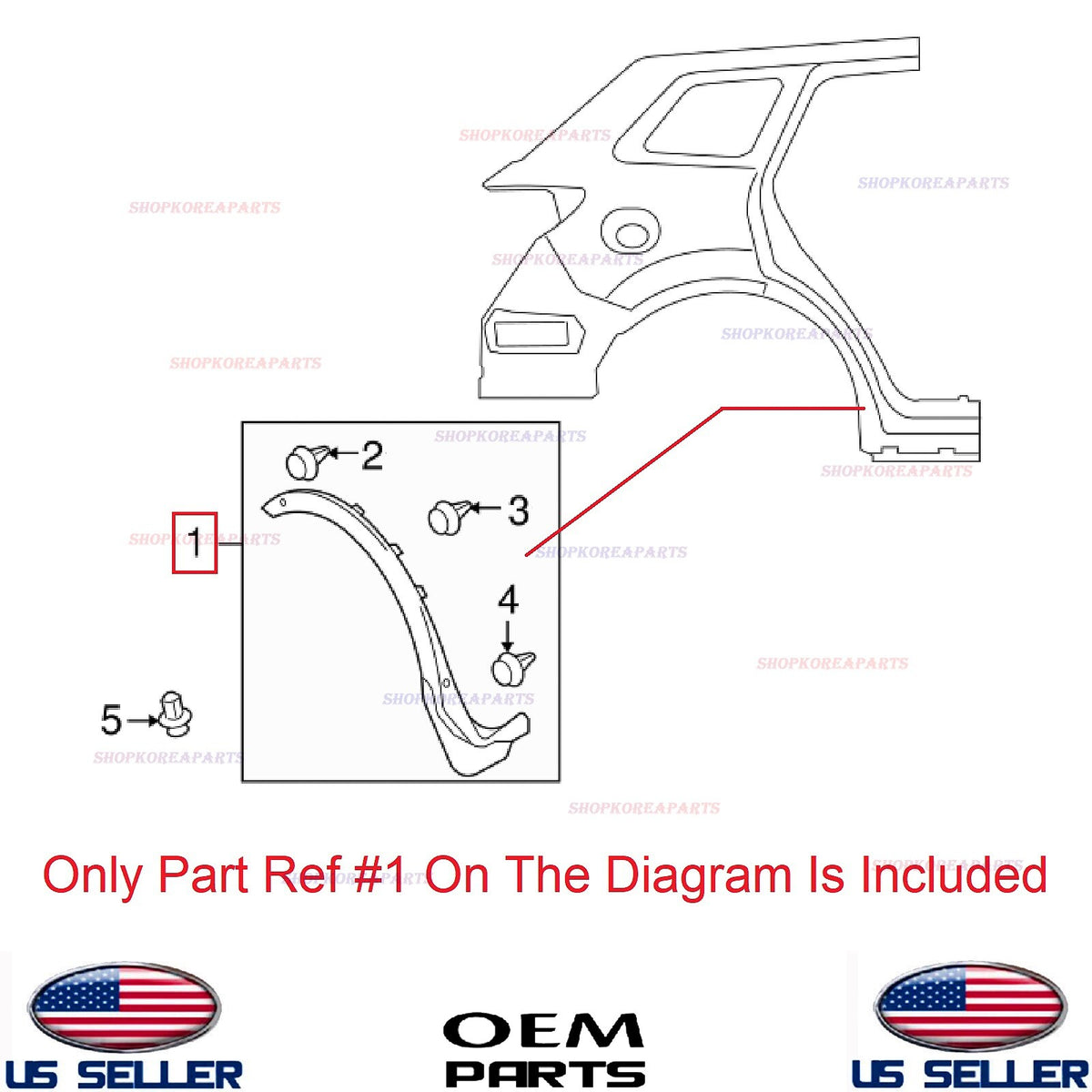 GENUINE Rear Fender Wheel Opening Molding Passenger Side OEM Mazda CX-9 2007-15