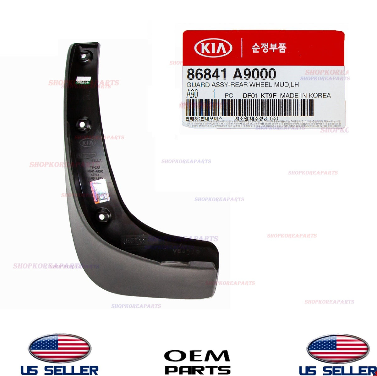 1pcs OEM MUD GUARD FLAPS SPLASH SHIELD Rear LEFT Driver Side SEDONA 2015-2018
