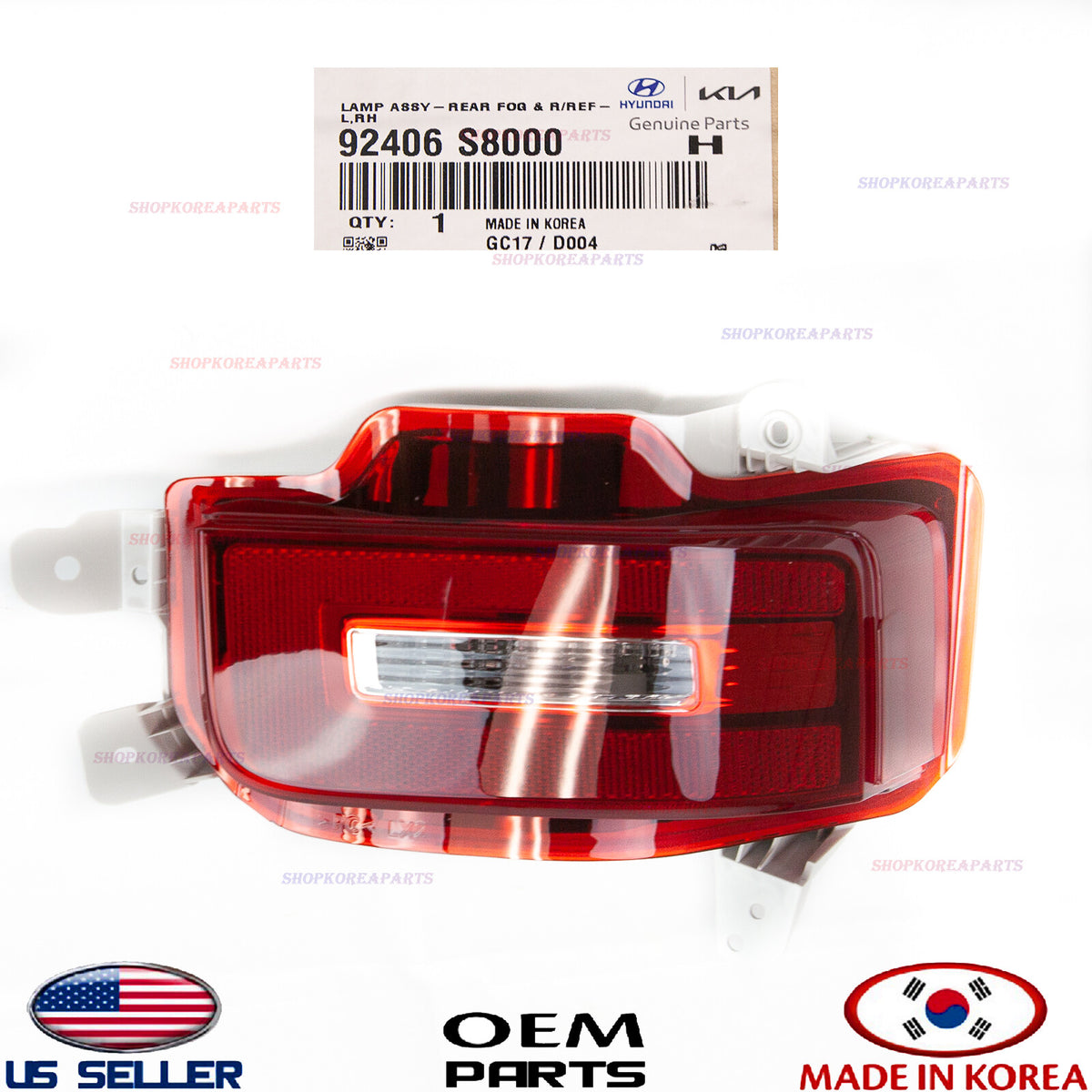 GENUINE Rear Bumper Backup Lamp Reflector RIGHT Passenger Side OEM Palisade