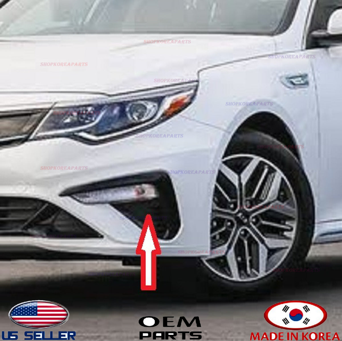 FRONT BUMPER FOG LAMP CAP COVER left DRIVER SIDE ⭐OEM⭐ OPTIMA HYBRID 2019-2020