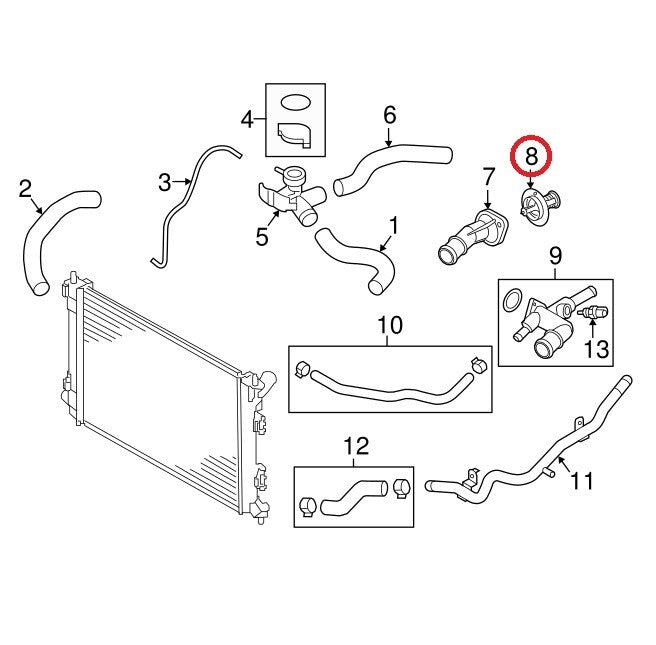 GENUINE Engine Coolant Thermostat ⭐OEM⭐ 1.8L 2.0L Hyundai Kia *See compatibility