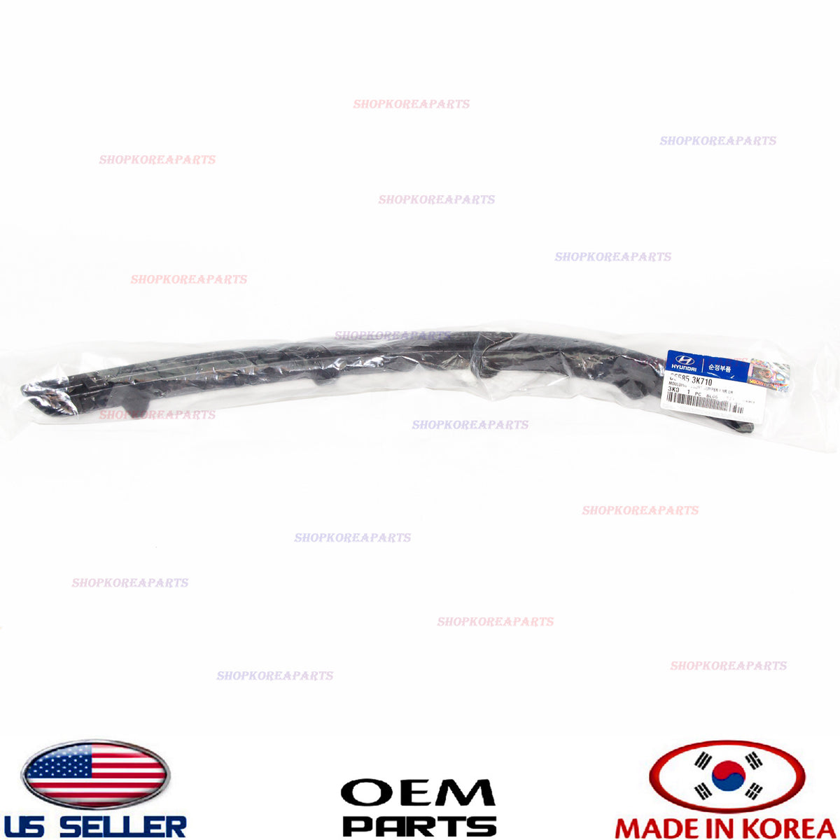Outer Bumper Trim Molding LEFT FRONT OEM HYUNDAI SONATA 2009-2010 865853K710