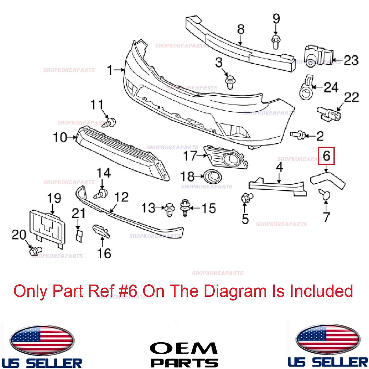 GENUINE Front Bumper Bracket LEFT Driver Side ⭐OEM⭐ Honda Pilot 2009-2015