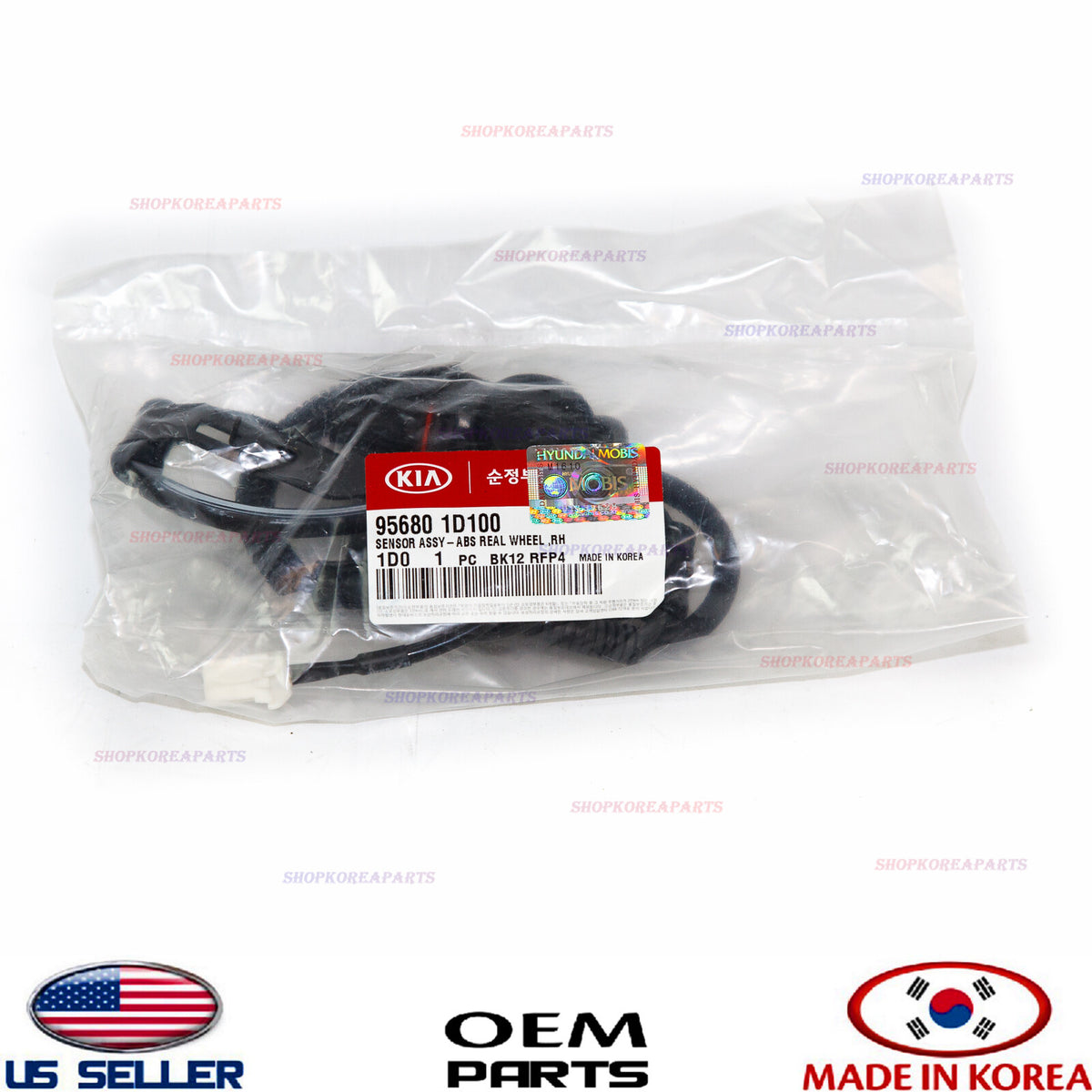 GENUINE ABS Wheel Speed Sensor REAR RIGHT Passenger Side OEM Kia Rondo 2007-2012