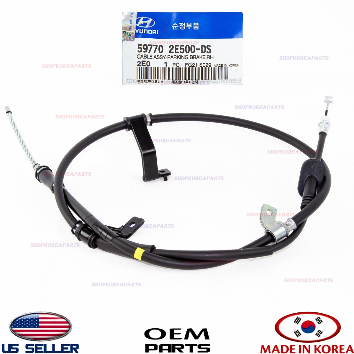1pcs GENUINE PARKING BRAKE CABLE RIGHT Passenger HYUNDAI TUCSON 4WD 2005-2009