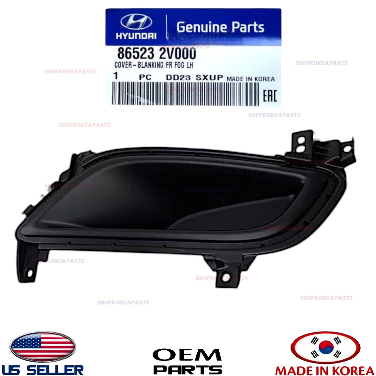GENUINE Front Bumper Fog Lamp Blank Cover Left Driver OEM 12-2017 Veloster Base