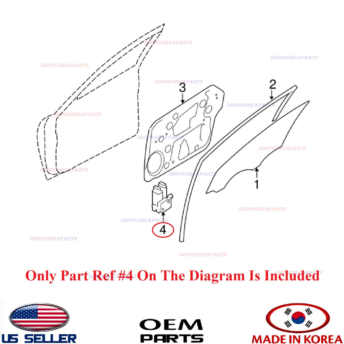 GENUINE Motor Power Window Front RIGHT Passenger Side ⭐OEM⭐ KIA OPTIMA 2011-2015