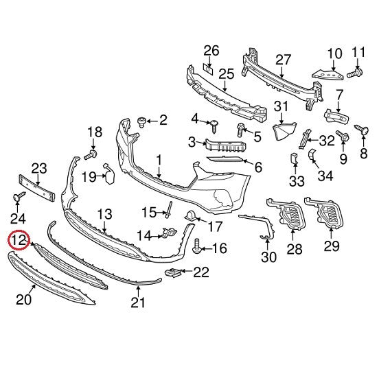 GENUINE Front Bumper lower Grille ⭐OEM⭐ Santa Fe XL 3.3L 6, 7, Seat 2017-2019