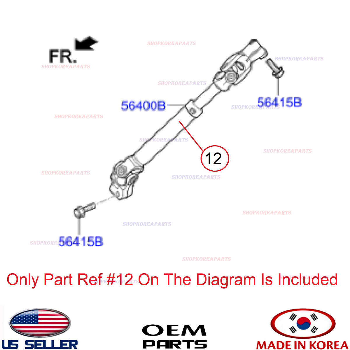GENUINE Coupling Joint Universal Steering Lower Shaft ⭐OEM⭐ Hyundai I40