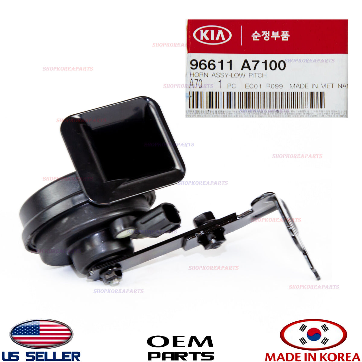 HORN ASSY LOW PITCH GENUINE! FOR KIA FORTE 2014-2018 96611A7100