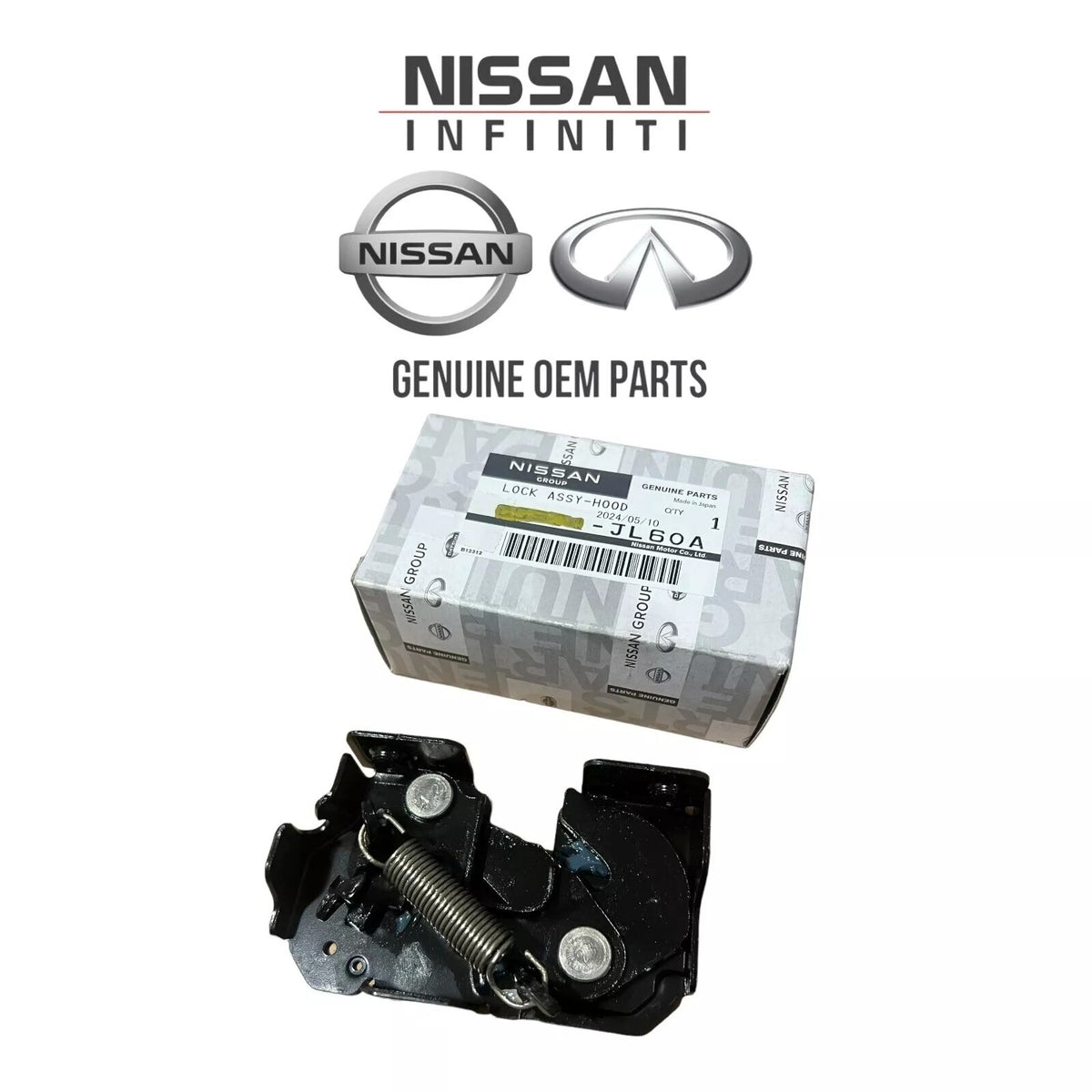 GENUINE Hood Lock Latch LEFT Driver Side⭐OEM⭐ NISSAN INFINITI *See compatibility