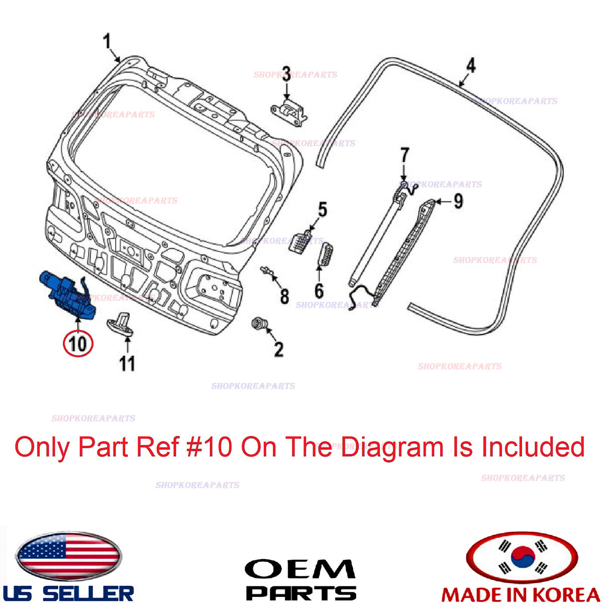 GENUINE OEM Liftgate Latch Lock Power Motor Actuator 2021–2026 Genesis GV80