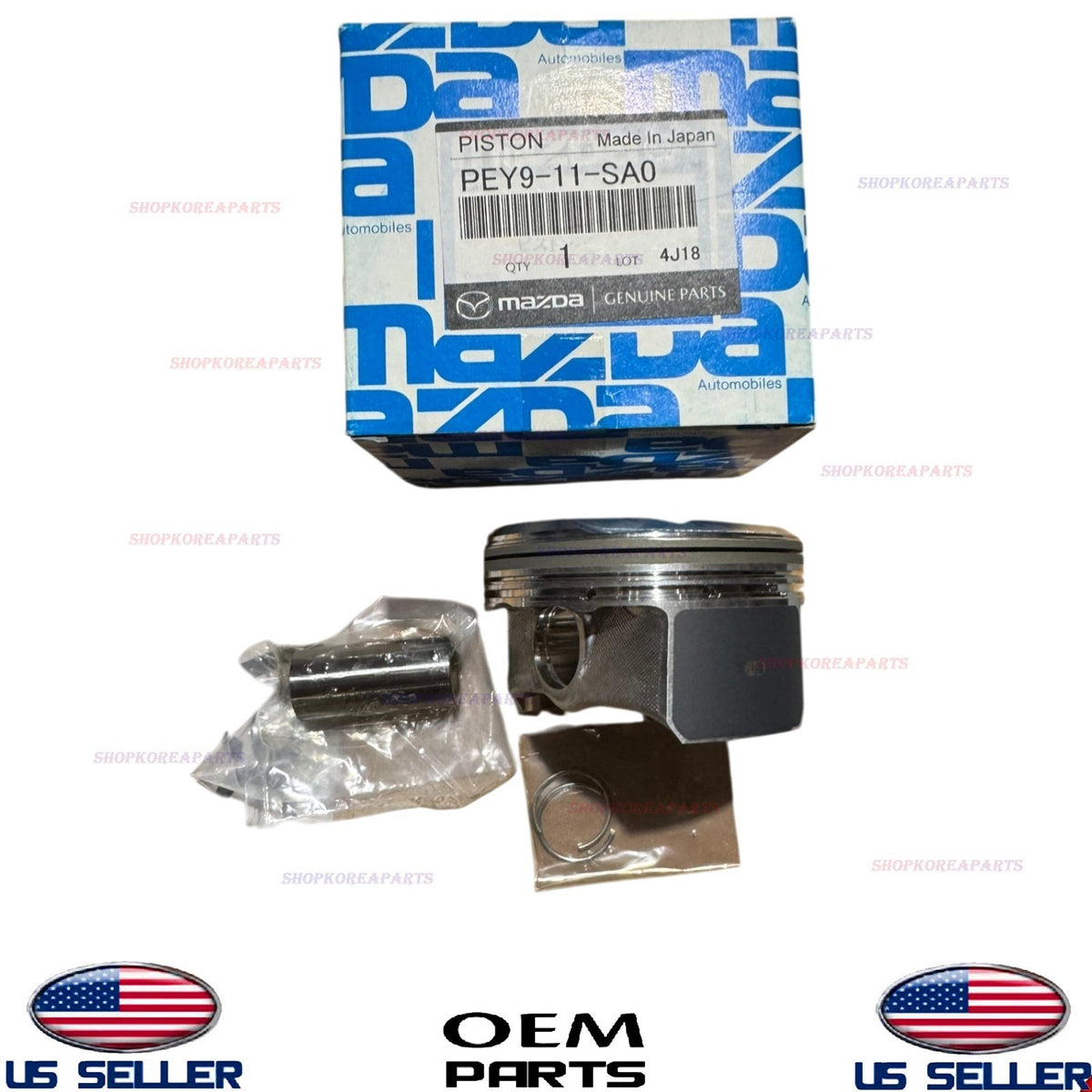 GENUINE OEM Engine Piston 2019-2022 Mazda 3 CX-3 2.0L PEY9-11-SA0