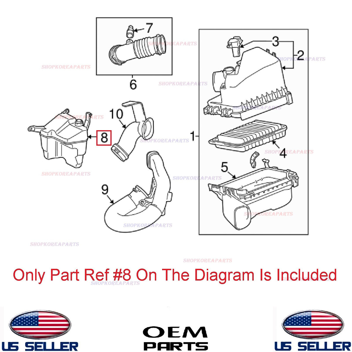 GENUINE Engine Air Cleaner Intake Resonator ⭐OEM⭐ Toyota Corolla 1.8L 2009-2013