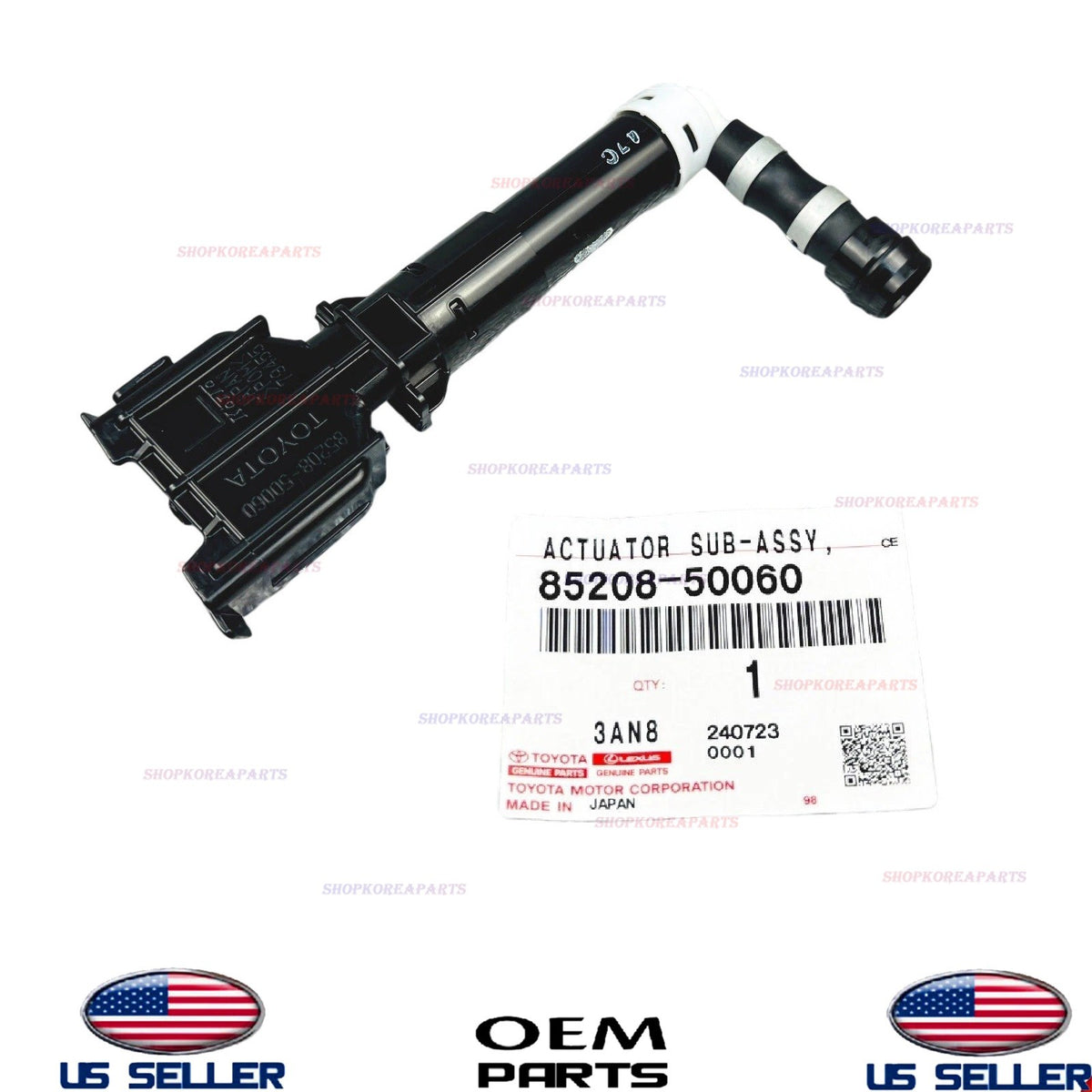 GENUINE Headlamp Washer Actuator LEFT Driver Side 2009-2012 Lexus LS460 LS600hL
