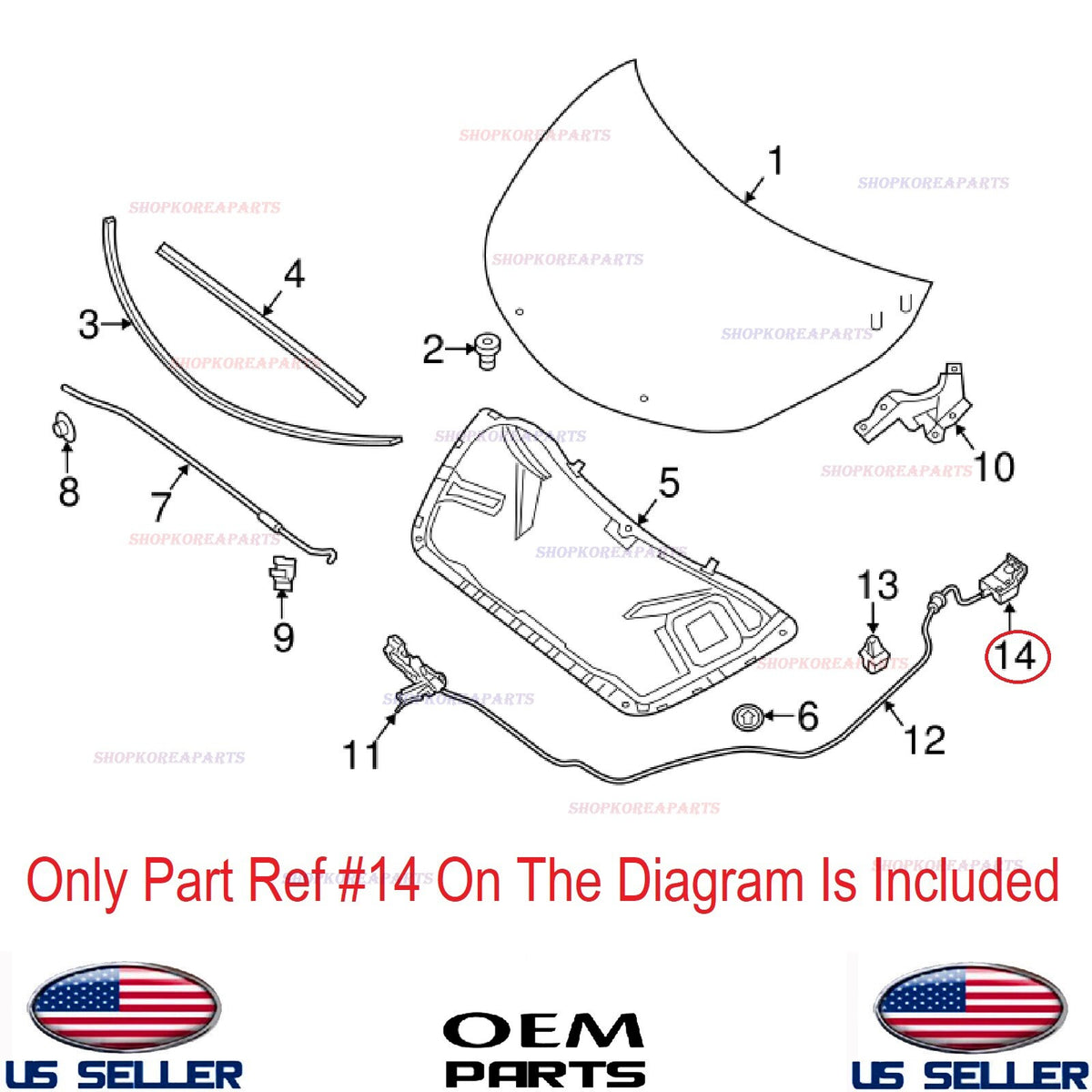 GENUINE Hood & Fuel Lid Lock Release Handle ⭐OEM⭐ NISSAN *See compatibility