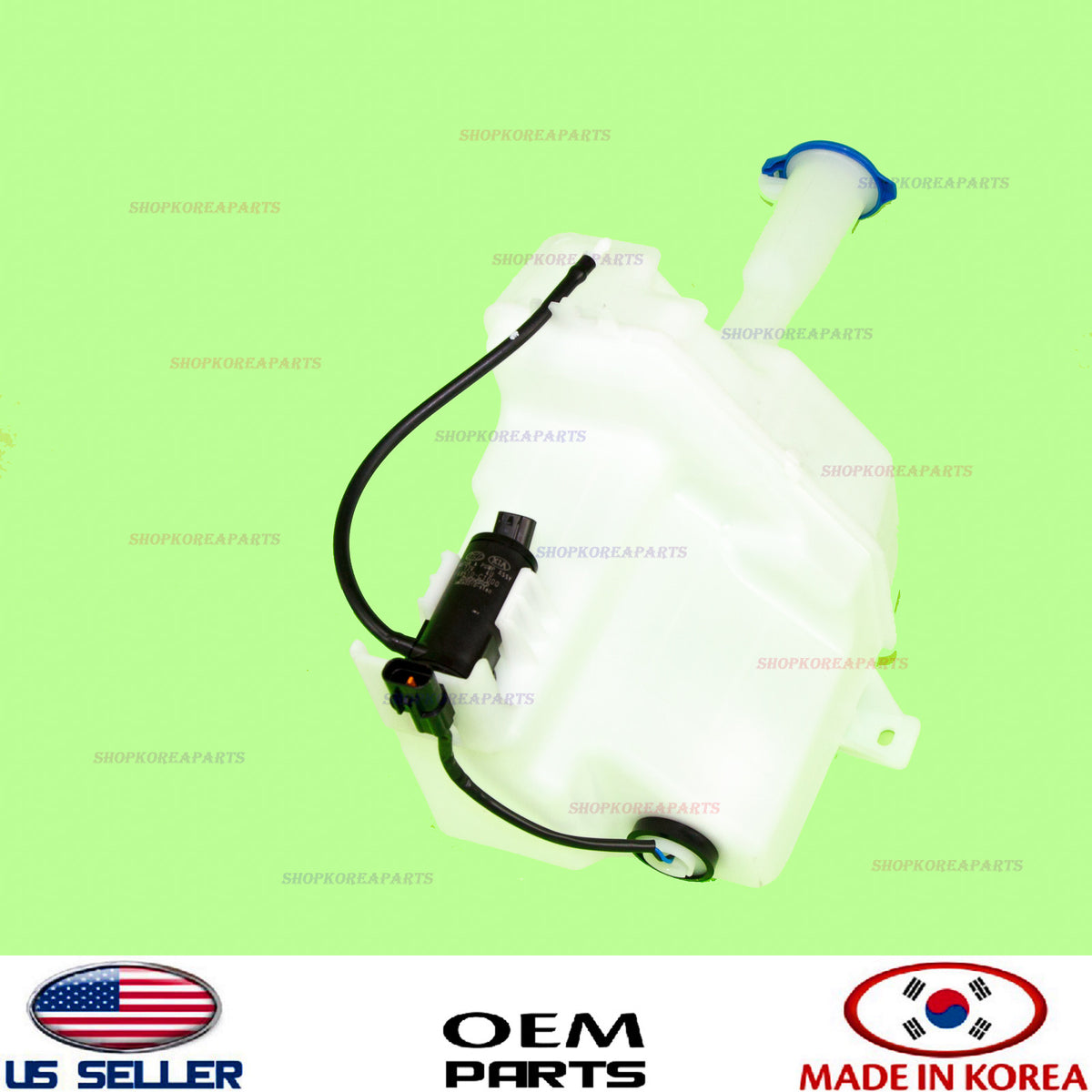 GENUINE OEM Windshield Washer Reservoir Tank w/ Pump 2016–2019 Hyundai Sonata