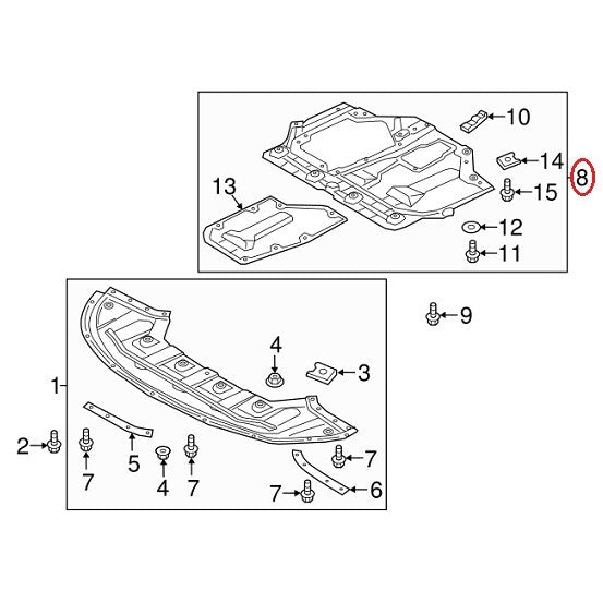 GENUINE Rear Under Engine Cover Splash Shield OEM Kia Optima 2.4L 2017-2020