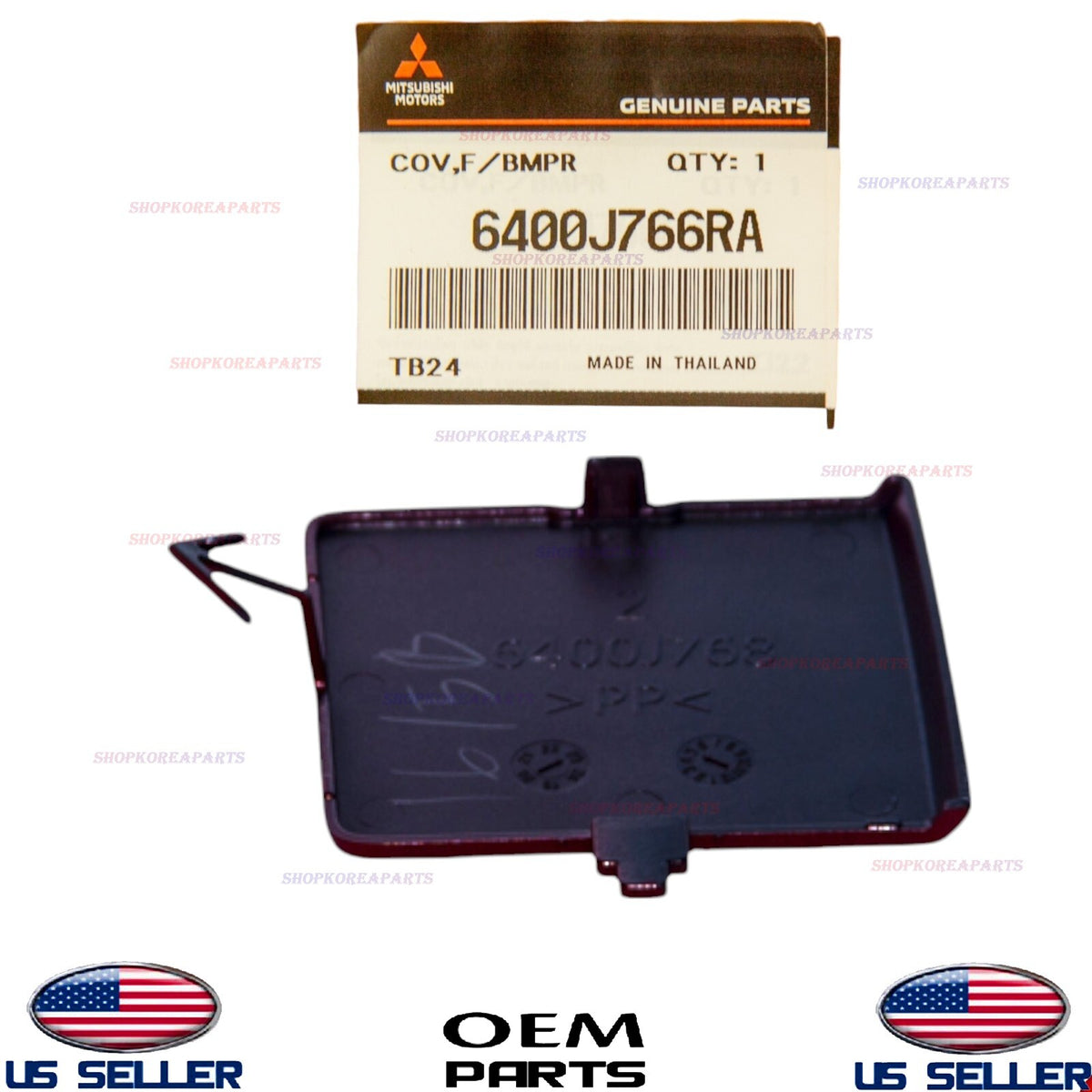 Front Bumper Tow Eye Hook Cap Cover RED ⭐OEM⭐ Mirage & Mirage G4 2021-2024