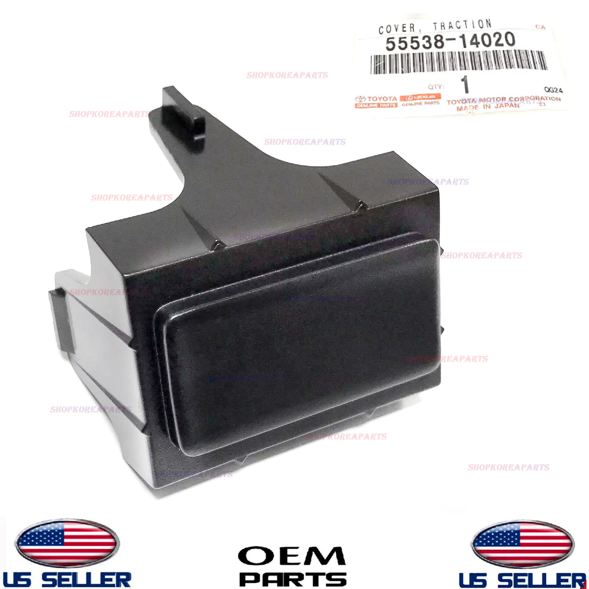 GENUINE Center Console Spare Switch Hole Cover Black ⭐OEM⭐ Toyota Supra 1993-98