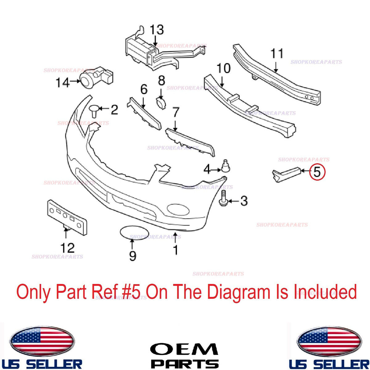 GENUINE Bumper Front Bracket Mounting Driver Side OEM INFINITI See compatibility