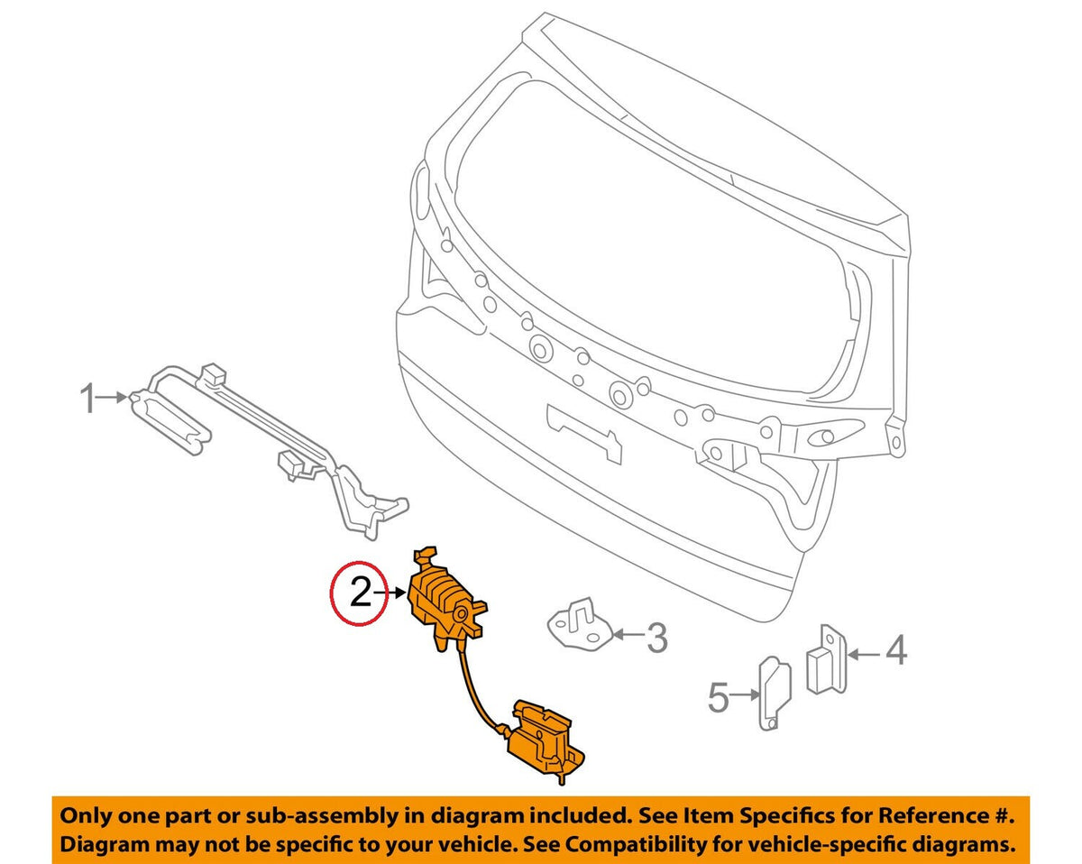 GENUINE Rear Trunk Tailgate Power Lock Latch Actuator OEM Sorento Santa Fe XL