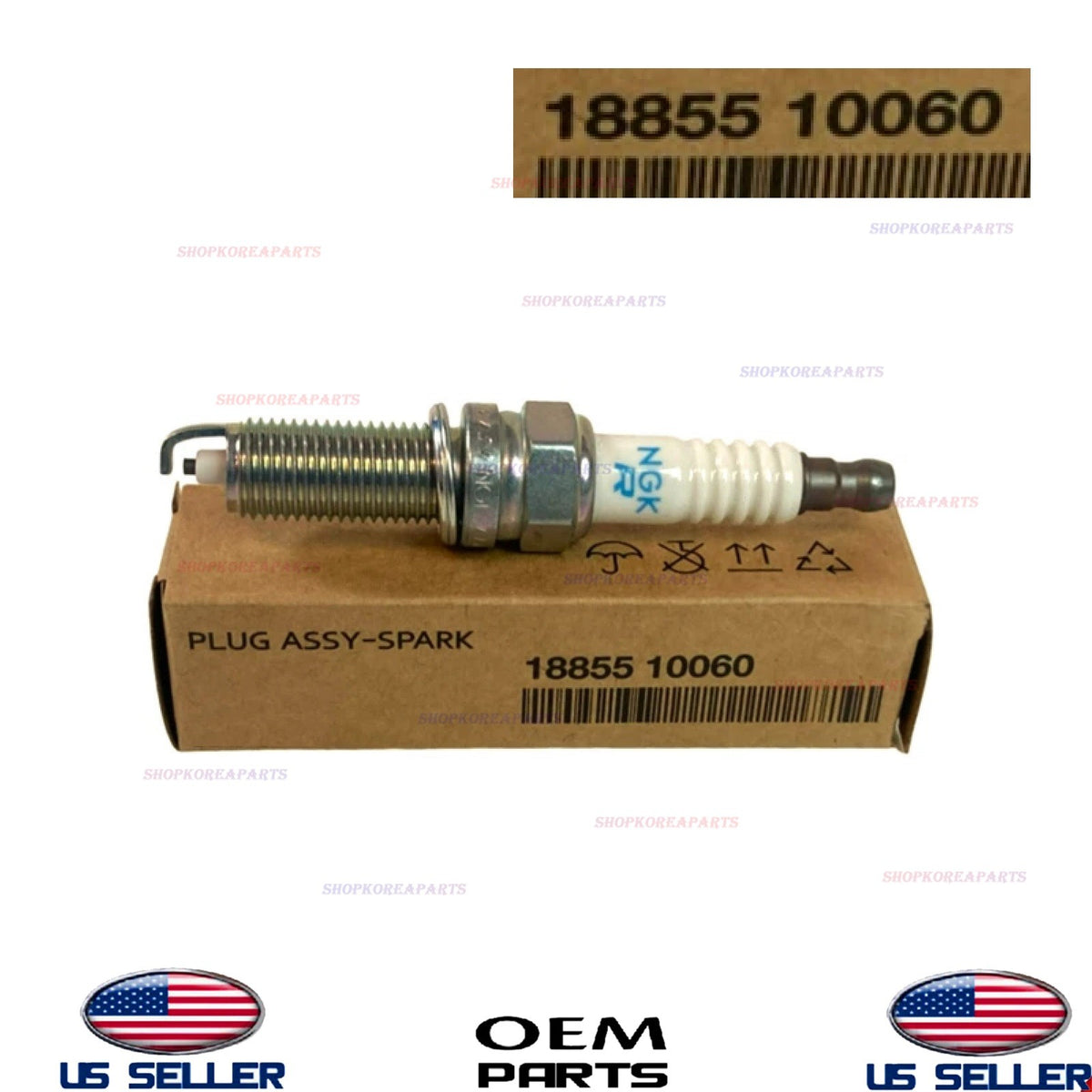 1pcs GENUINE OEM Spark Plug 2010-2011 Kia Soul 1.6L 18855-10060