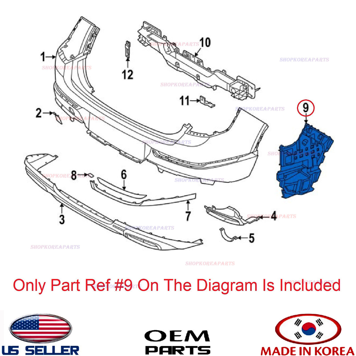 GENUINE Rear Bumper Mounting Bracket LEFT Driver Side⭐ GENESIS GV80 2021-2024