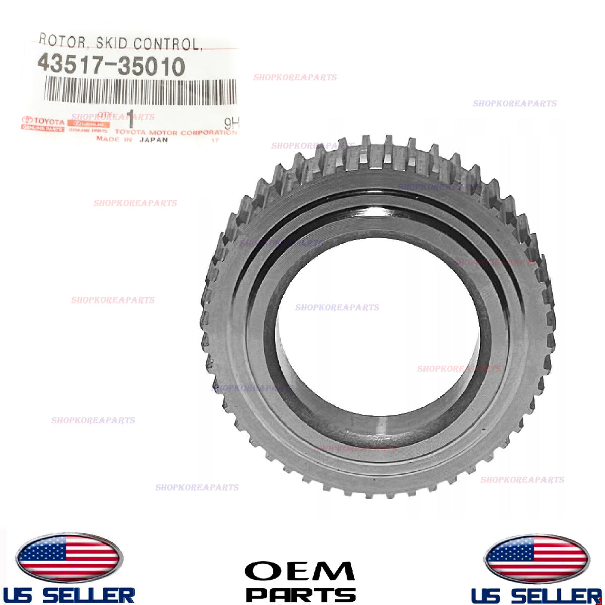 GENUINE Rear Wheel ABS Skid Control Rotor ⭐OEM⭐ Toyota *See Compatibility