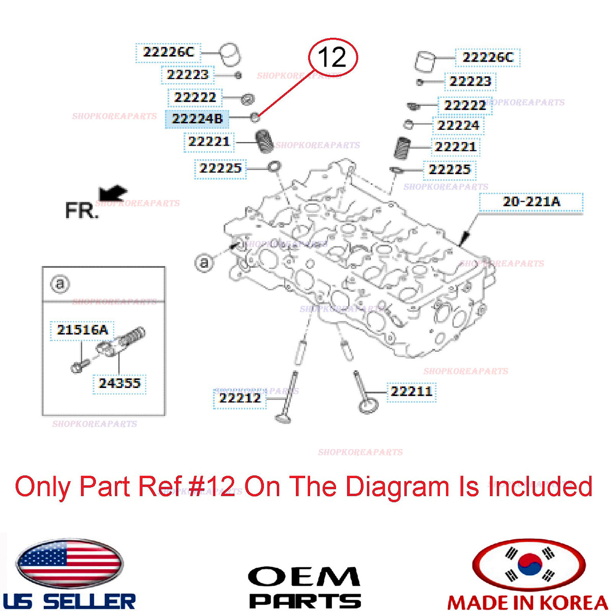GENUINE Exhaust Valve Stem Seals 1pcs ⭐ HYUNDAI KIA 1.4L 1.6L *See Compatibility