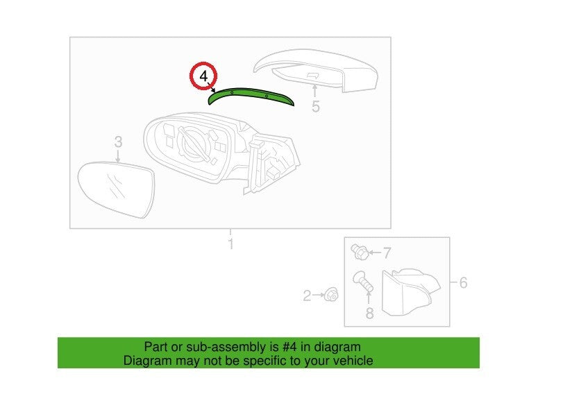 GENUINE OEM Left Mirror Signal Repeater Lamp 2017–2018 Elantra Sedan 87614-F2000