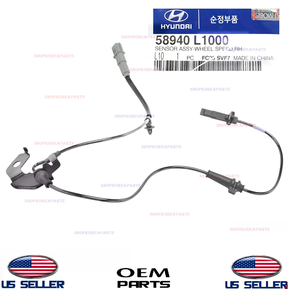 GENUINE OEM Right Passenger Side Front Wheel Speed Sensor 2020-24 Kia K5 Sonata