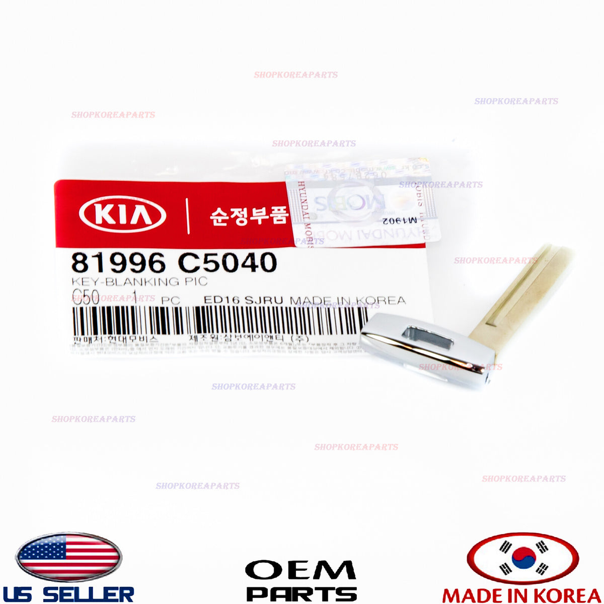 1pcs GENUINE Smart Key Blank Blade KIA Sorento 2016-2019 81996-C5040