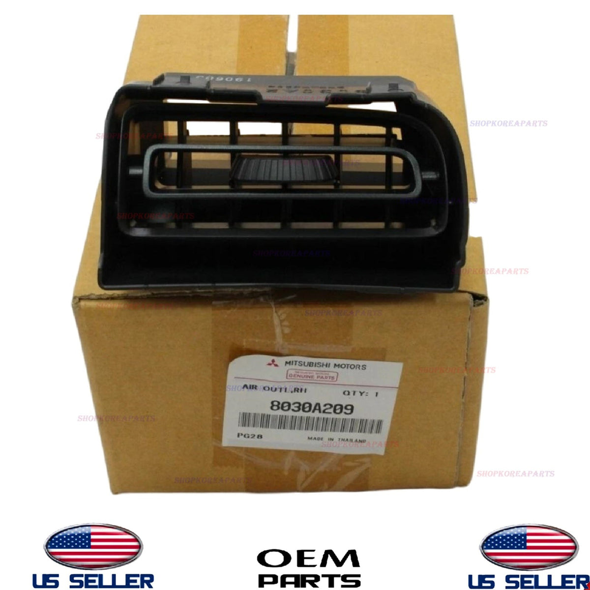 GENUINE Inner Air Outlet RIGHT Passenger Side 2014-24 Mitsubishi Mirage 8030A209