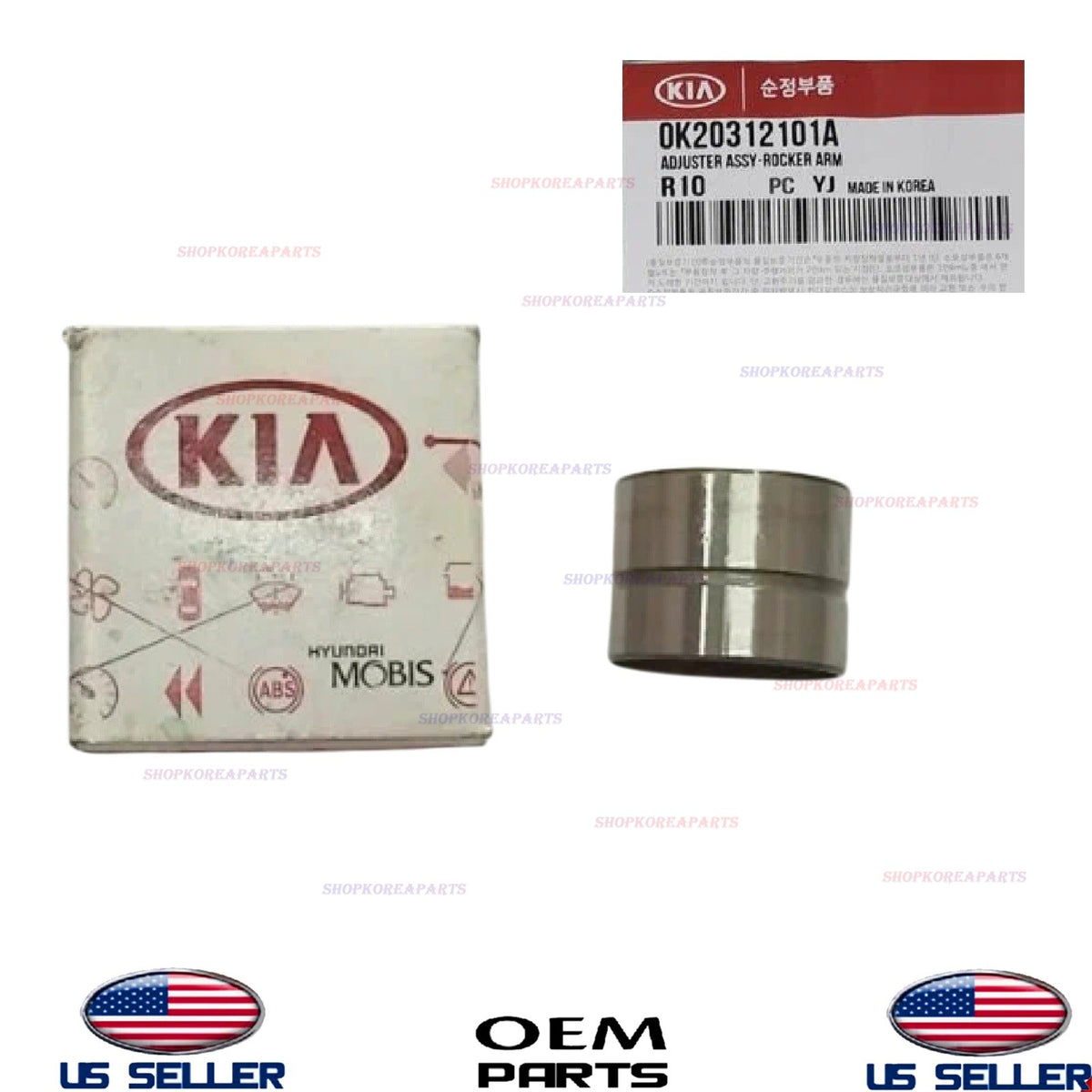 GENUINE Rocker Arm Lash Adjuster Assembly OEM 2000-2005 Kia Rio 0K20312101A