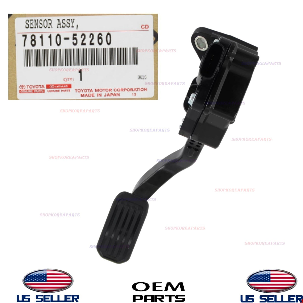 OEM Accelerator Pedal Travel Sensor 2008-2014 Scion xD 2006-2015 Toyota Yaris
